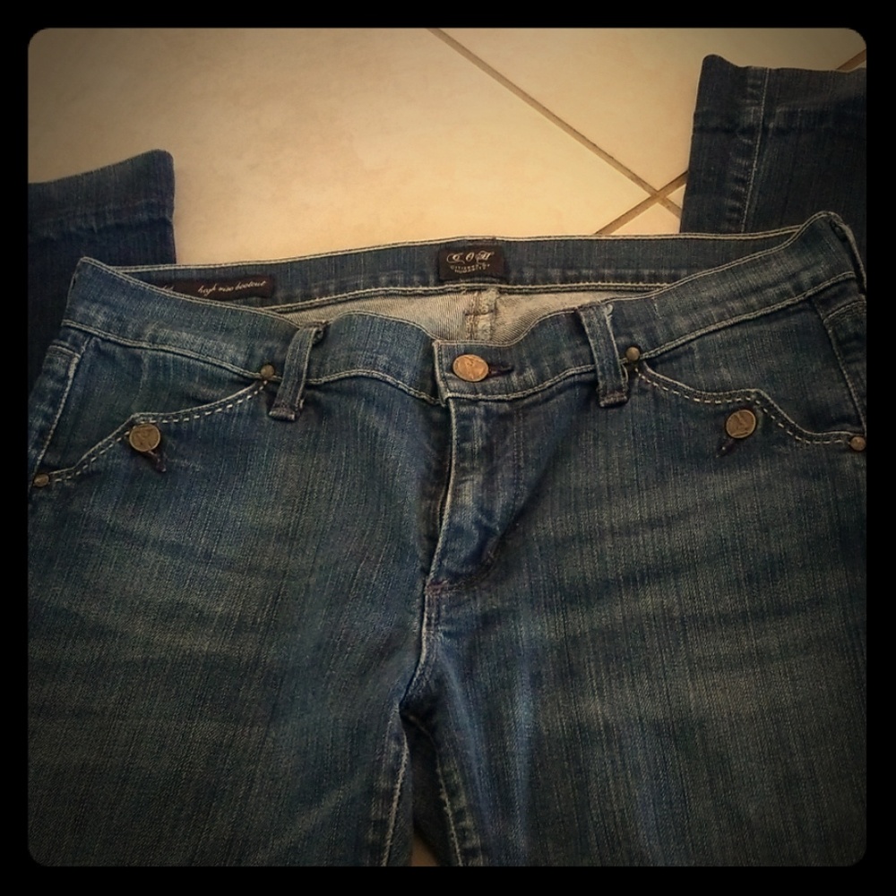 COH high rise bootcut jeans